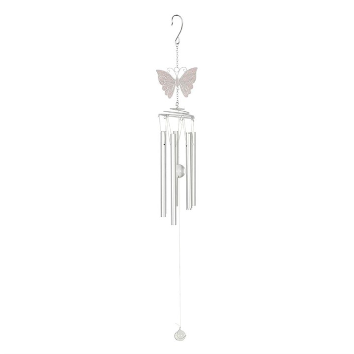 White Butterfly Windchime