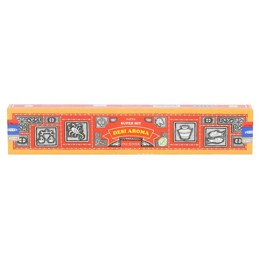 12 Packs of Superhit Desi Aroma Incense Sticks by Satya