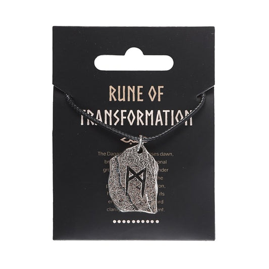 Rune of Transformation Viking Cord Necklace