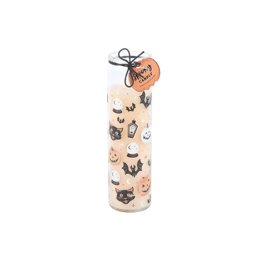 Spooky Spiced Pumpkin Tube Candle