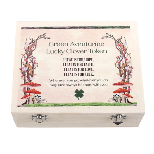 Set of 24 Lucky Clover Sentiment Stones