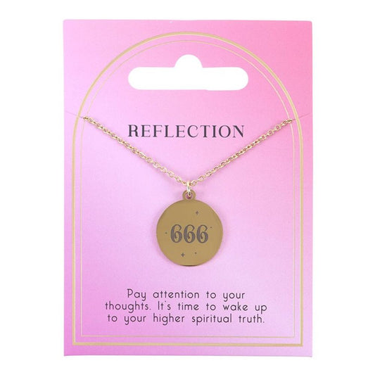 666 Angel Number Reflection Necklace