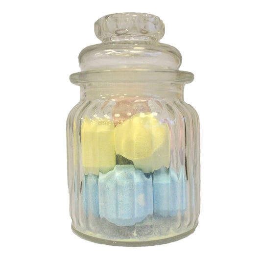 Small Vertical Ribbed Sweet Jar 8.5x5.5cm