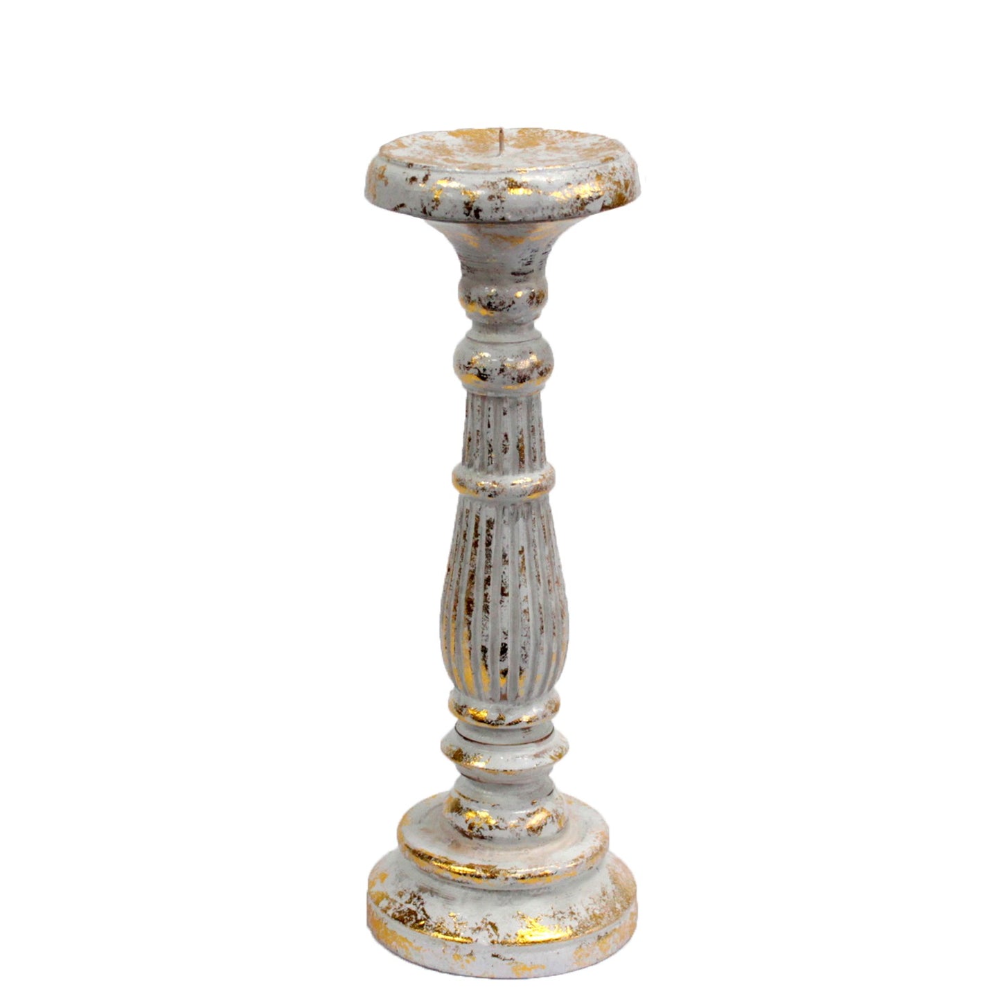 White Gold Candle Stand