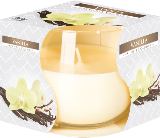 Vanilla Scented Glass Jar Candle