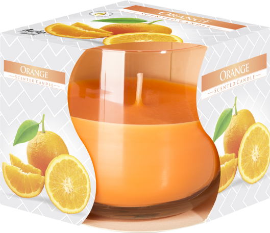 Orange Scented Glass Jar Candle