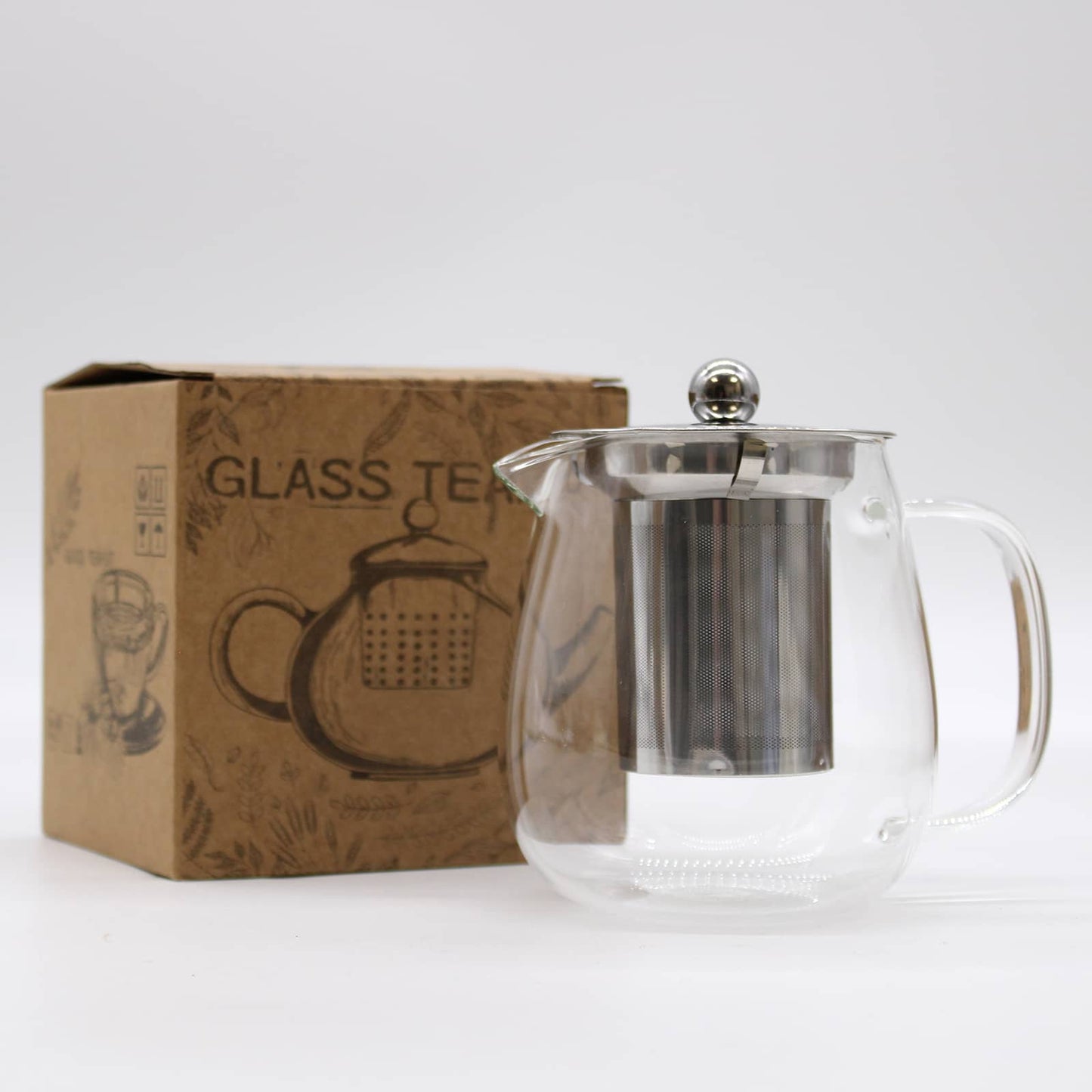 Contemporary Glass Infuser Teapot 550ml