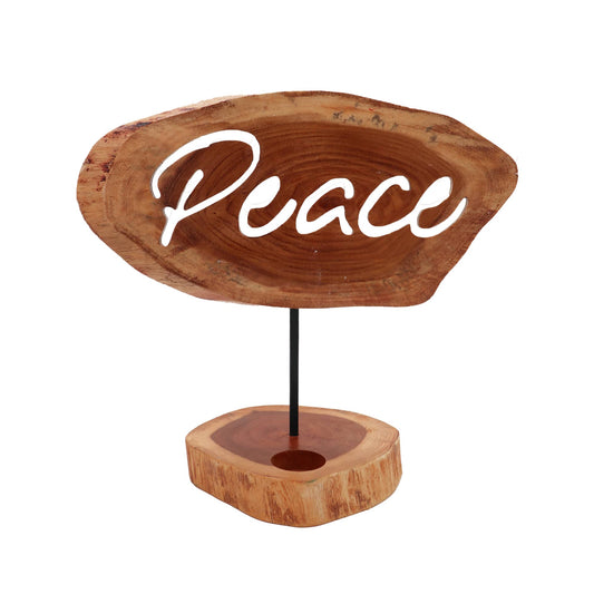 Peace Candle Holder Sign