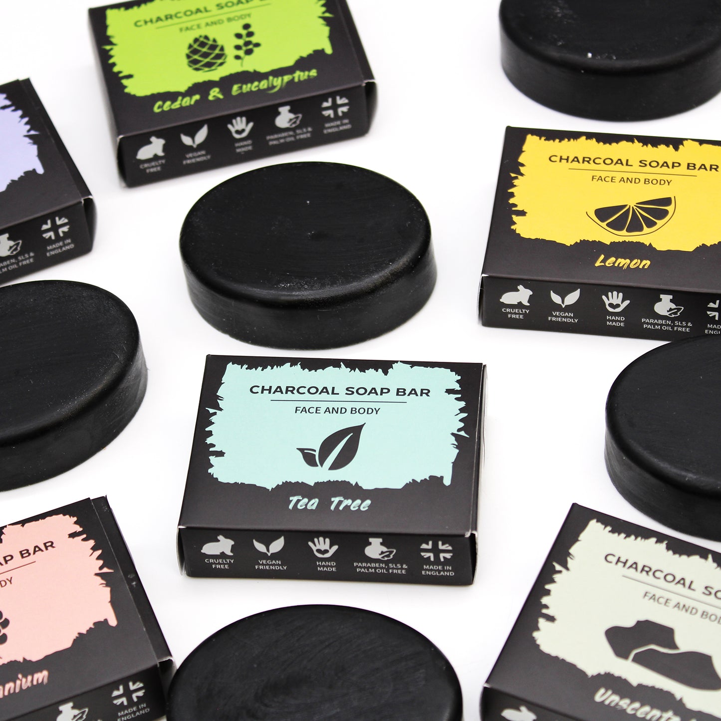 Geranium Charcoal Soap 85g