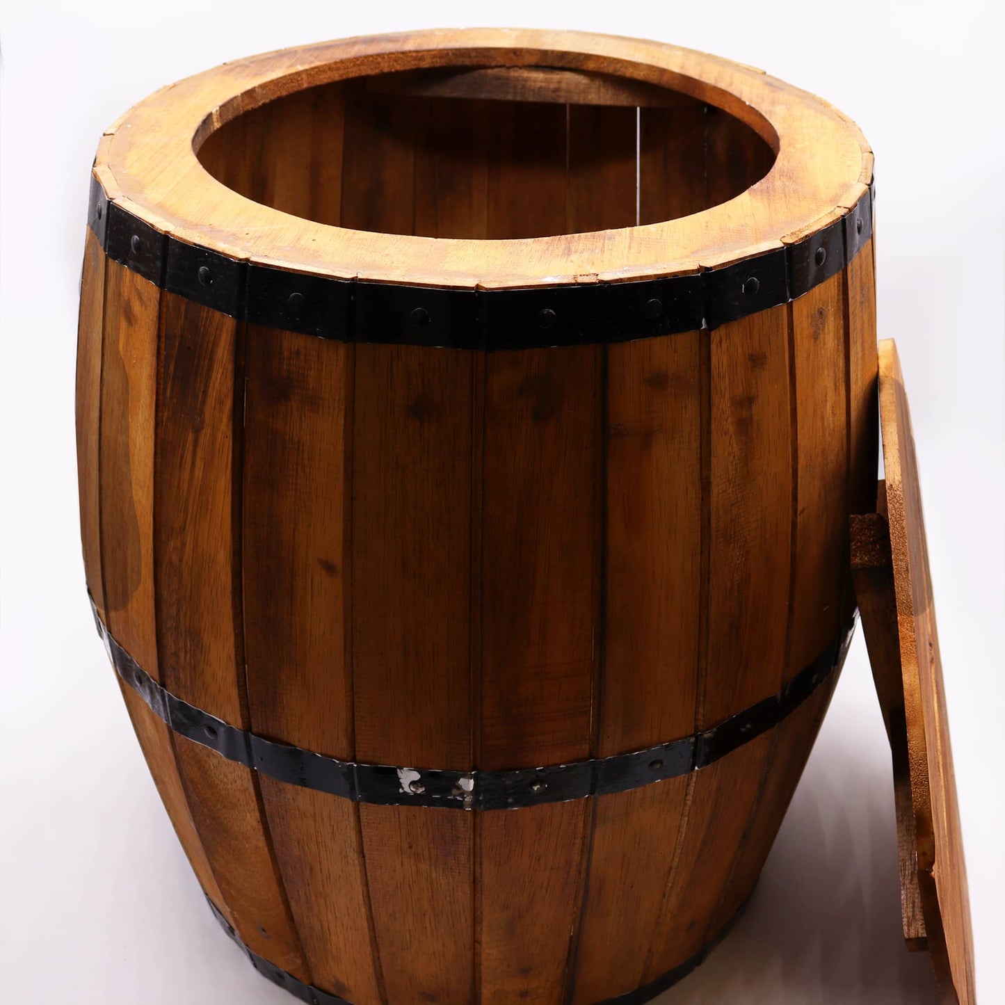 Beer Barrel Table in a Natural Finish