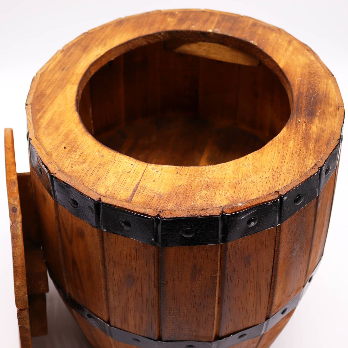 Beer Barrel Stool in a Natural Finish