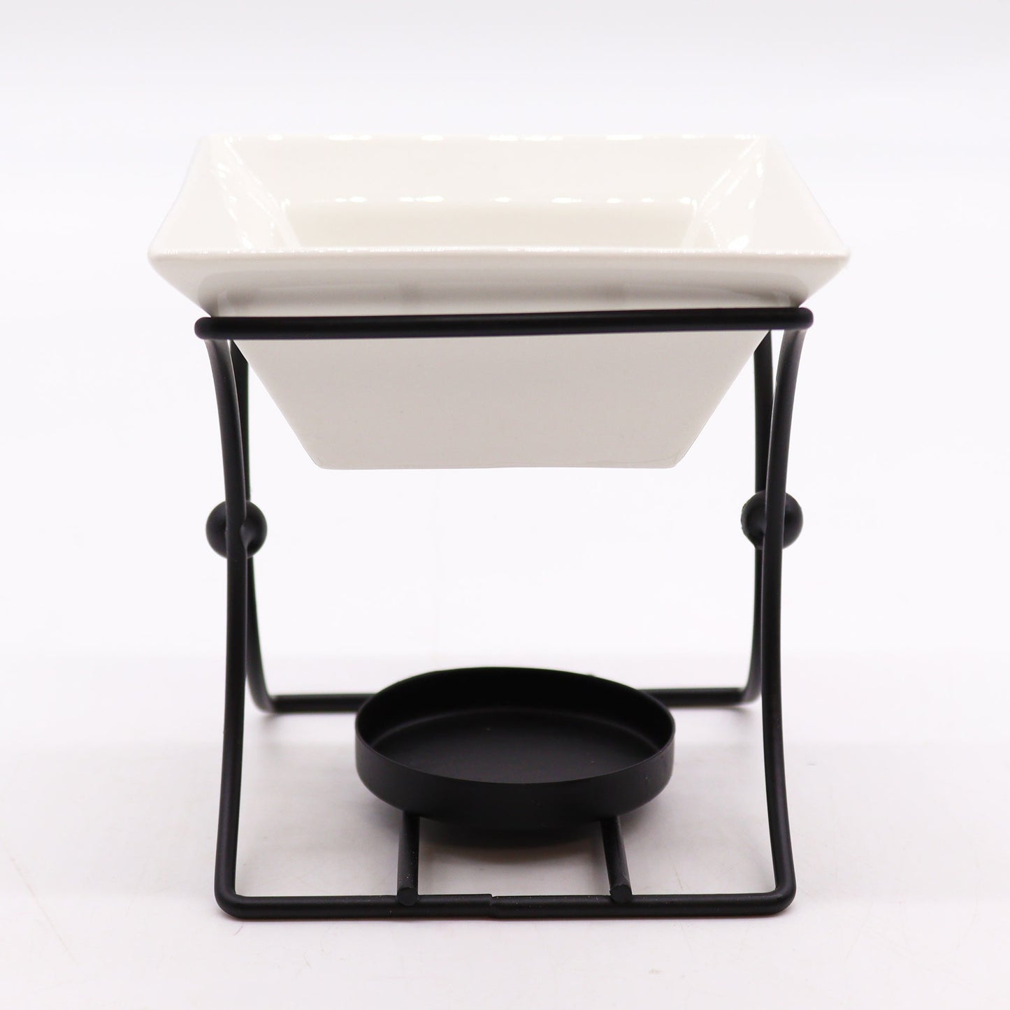 Ceramic & Metal Square Stand Oil Burner