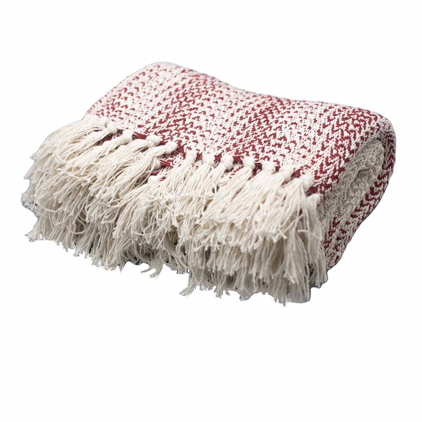 Ruby Two Tone Boho Comfort Throw