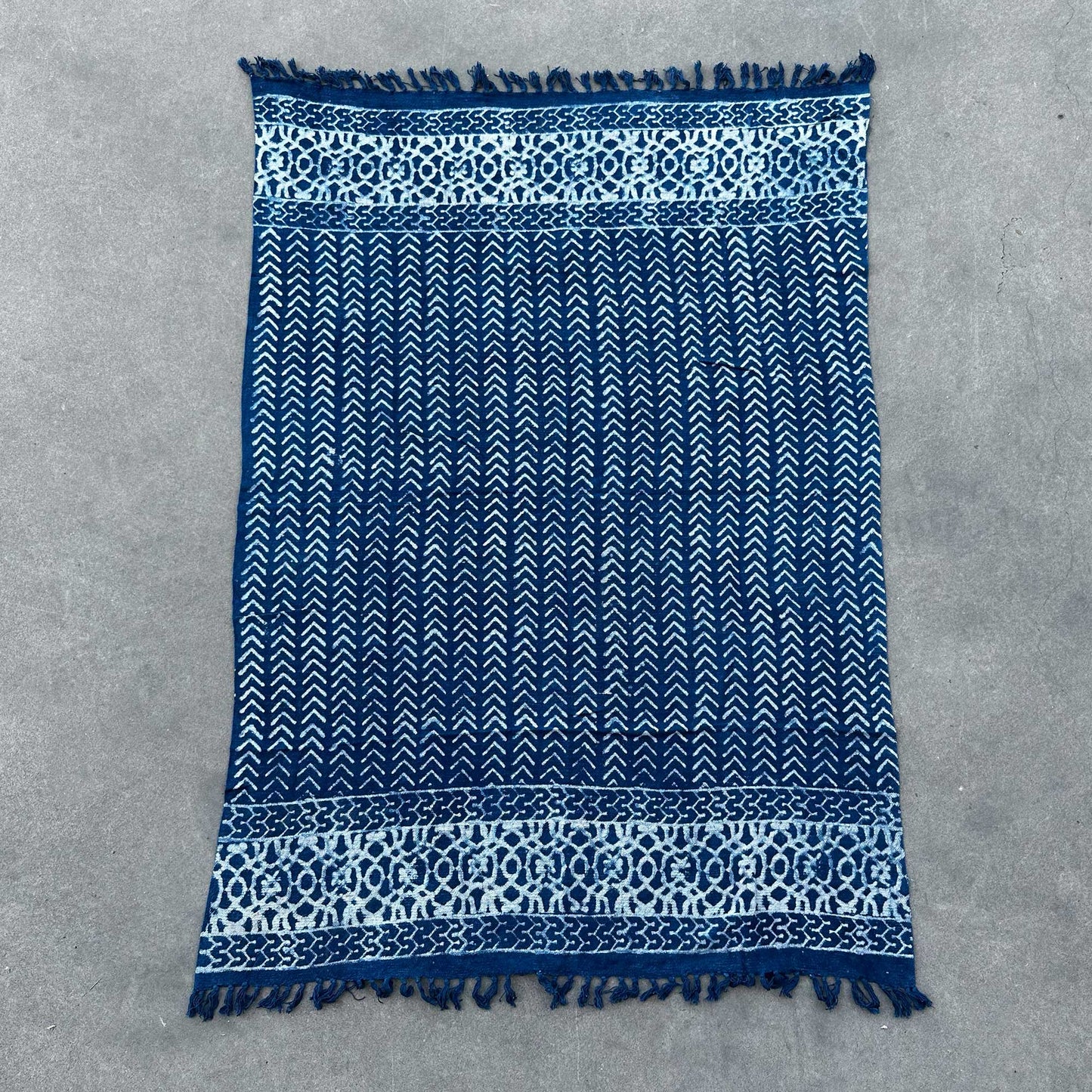 Handmade Indigo Throw - Seedha Arrows