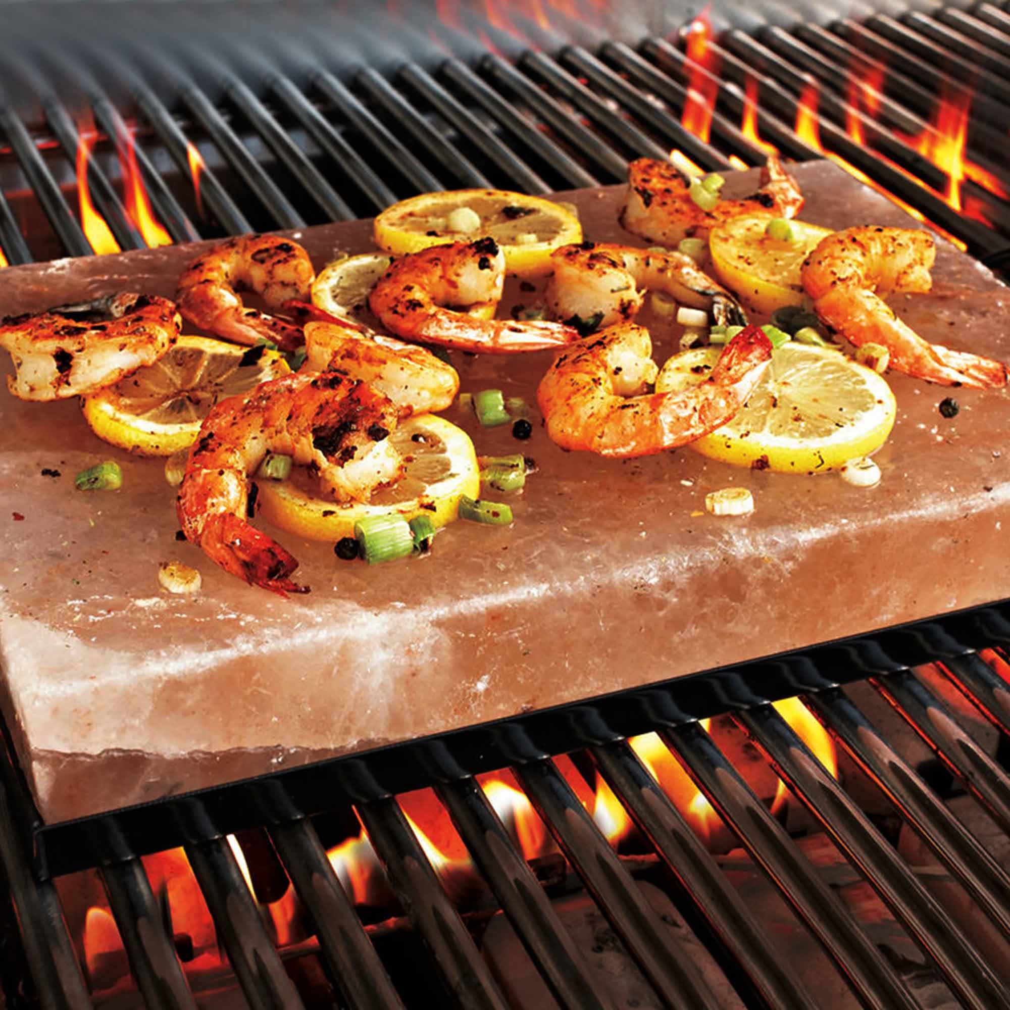 Himalayan salt outlet block for grilling