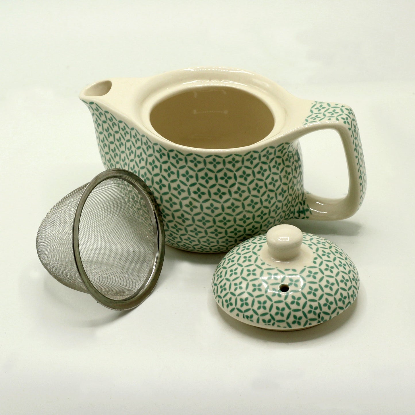 Small Herbal Teapot - Green Mosaic