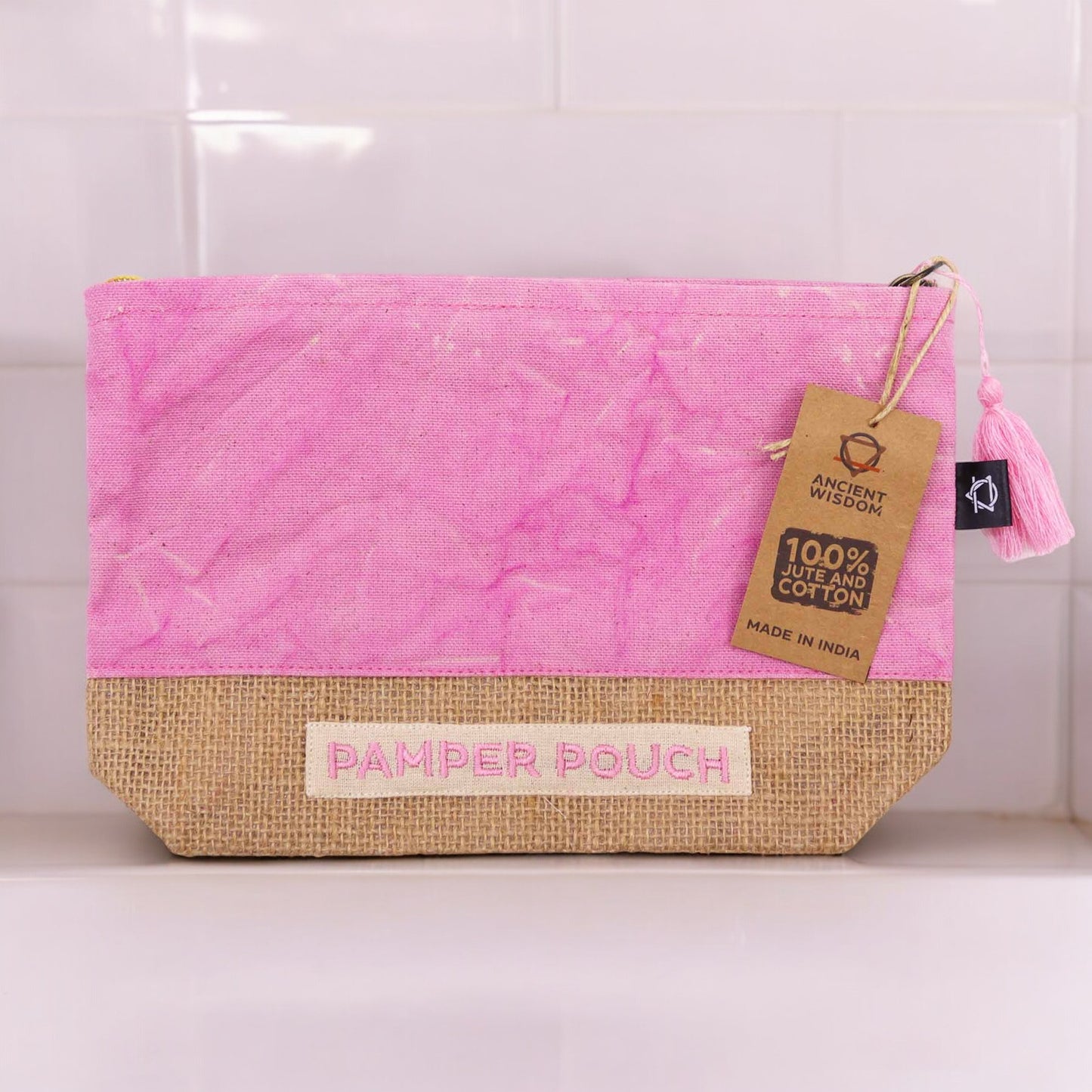 Pink Stonewash Pamper Pouch