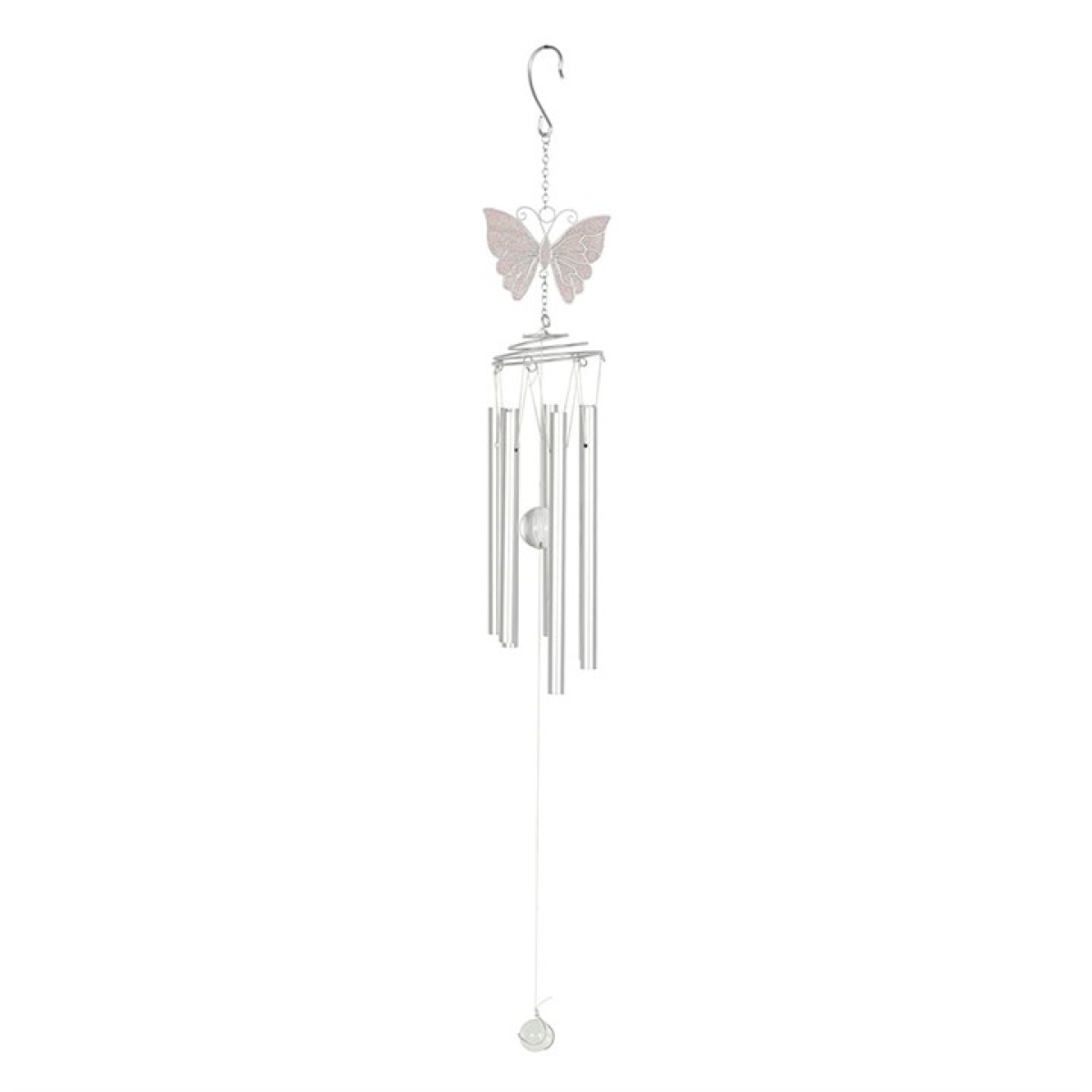 White Butterfly Windchime