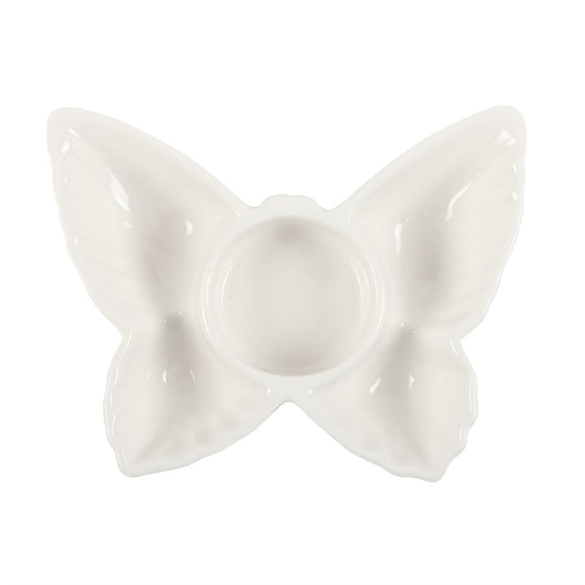 White Butterfly Tealight Candle Holder