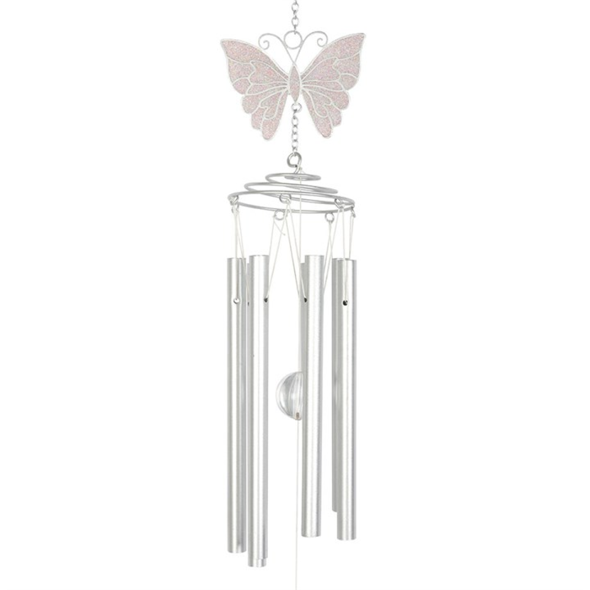 White Butterfly Windchime