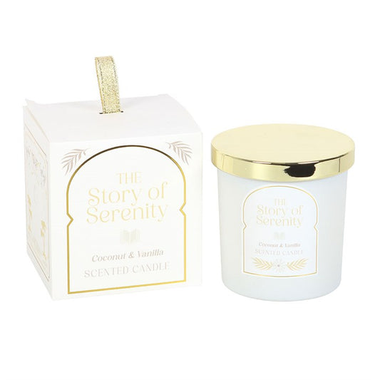 The Story of Serenity Coconut & Vanilla Candle