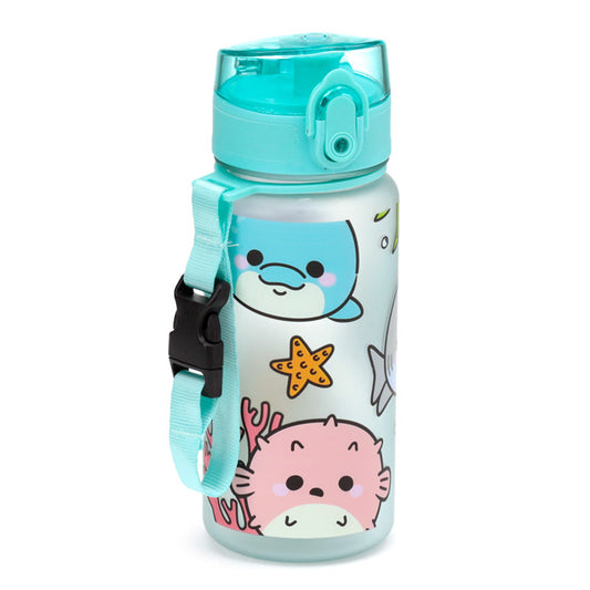 Adoramals - 350ml Shatterproof Pop Top Children's Water Bottle