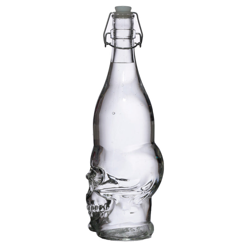 Skull Glass Water Bottle 1L