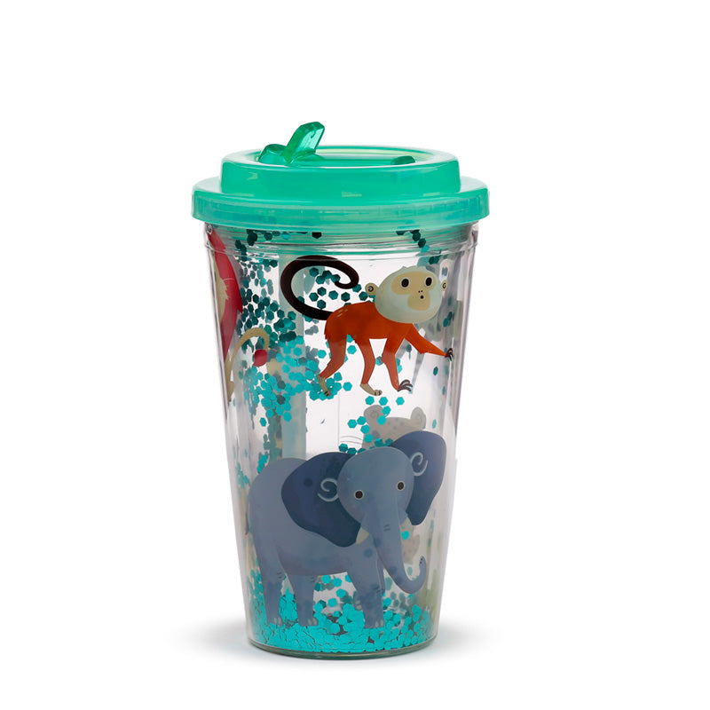 Zooniverse Shatter Resistant Double Walled Cup with Lid & Straw