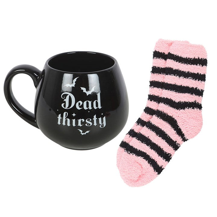 Dead Thirsty Mug and Socks Set