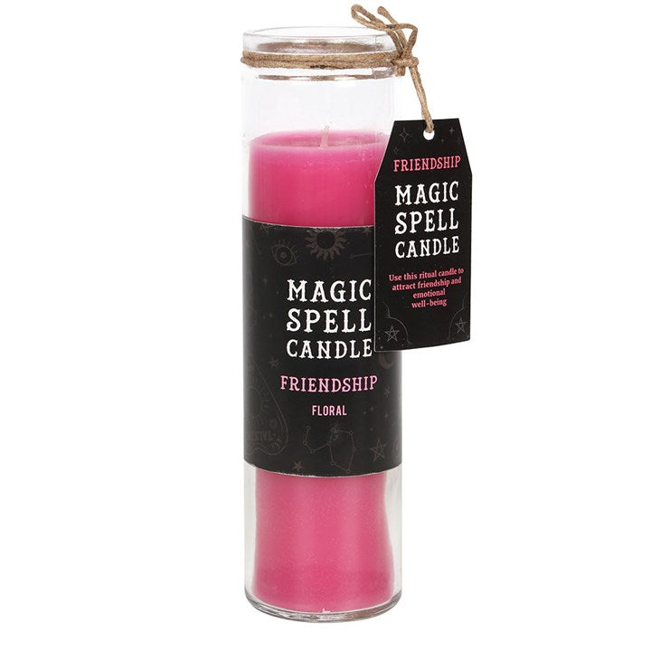 Friendship Floral Magic Spell Tube Candle
