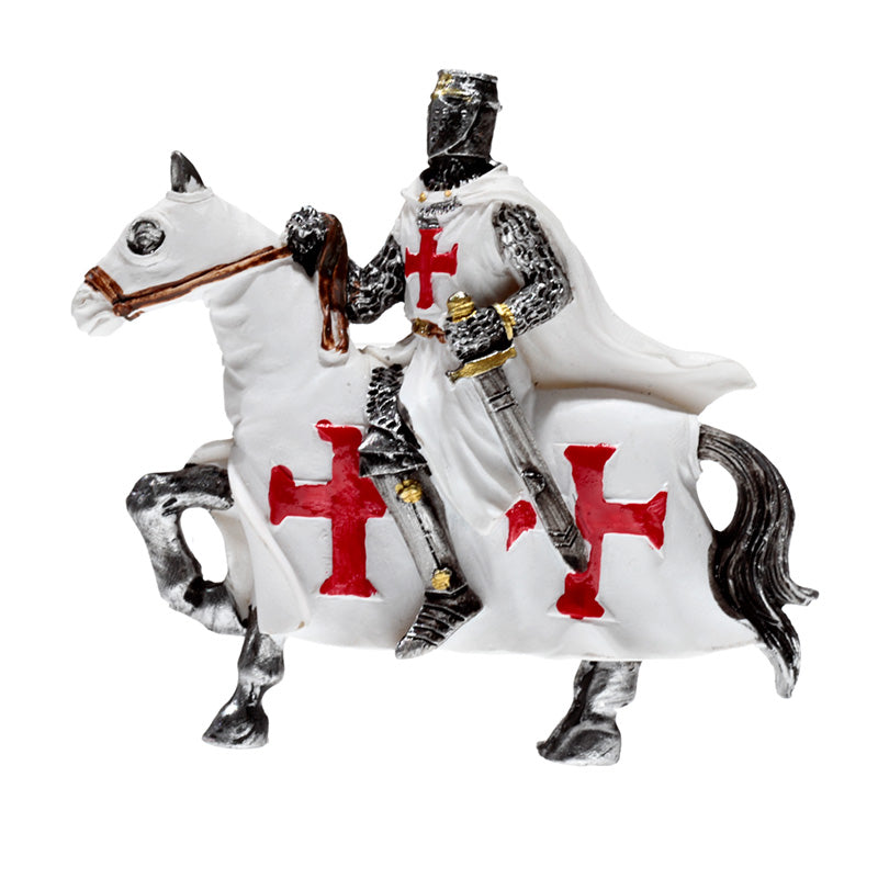 Crusader Knight on Horseback Defender Fridge Magnet