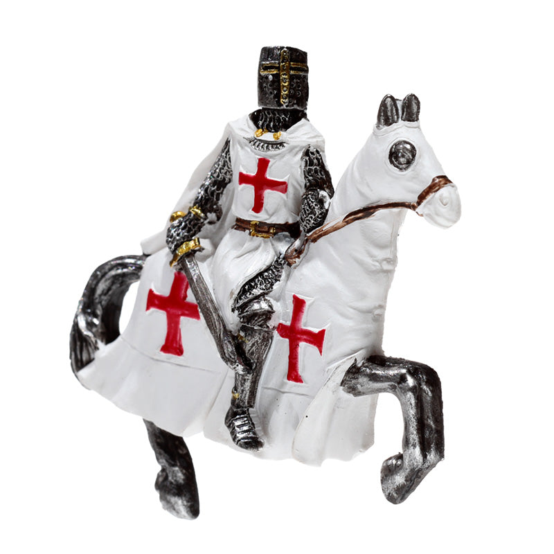 Crusader Knight on Horseback Defender Fridge Magnet