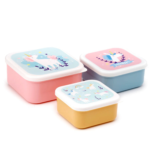 Unicorn Magic - Lunch Boxes Set of 3 (S/M/L)