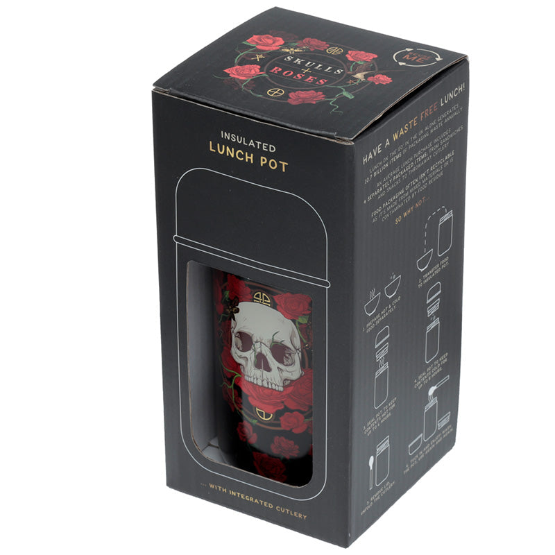 Skulls & Roses Stainless Steel Insulated Lunch Pot 500ml