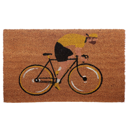 Cyclist Coir Doormat