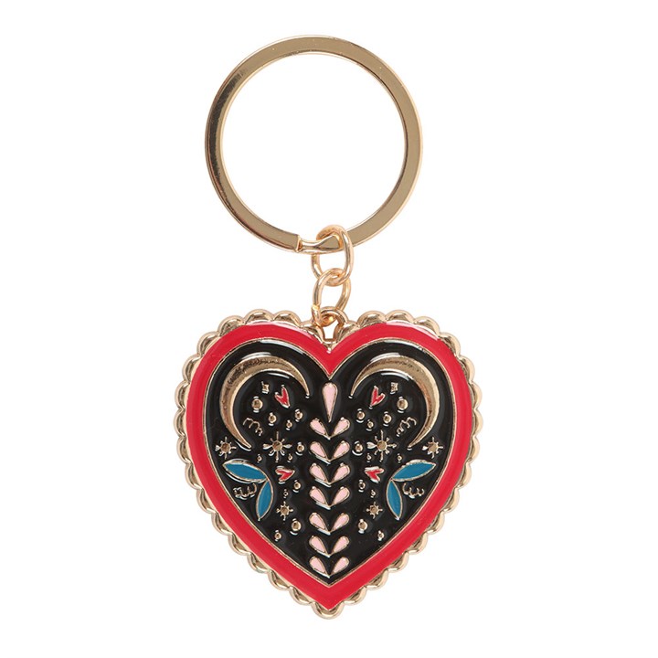 Folk Heart Keyring