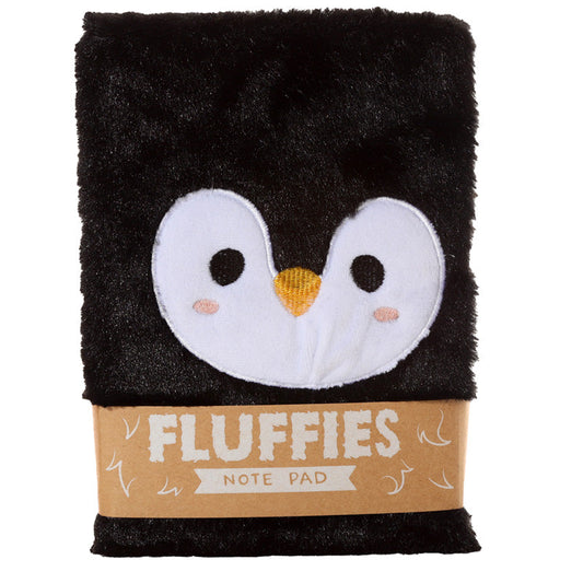 Adoramals - Penguin Fluffy Plush A5 Notebook