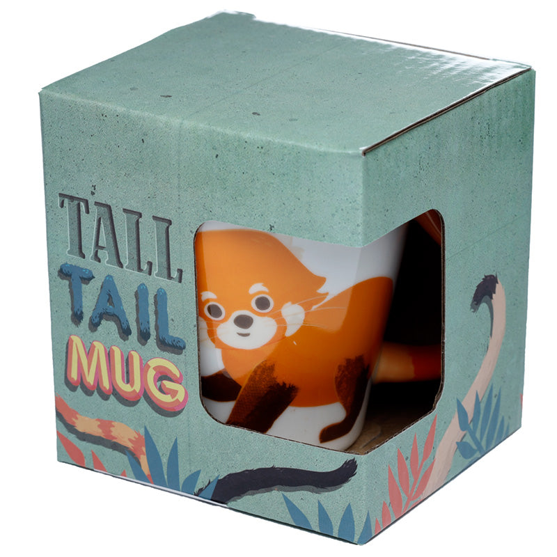 Zooniverse - Red Panda Ceramic Tail Shaped Handle Mug