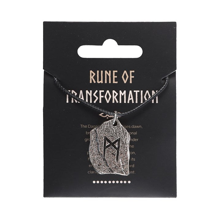 Rune of Transformation Viking Cord Necklace