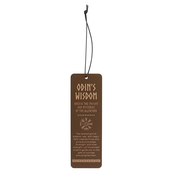 Odin's Wisdom Wooden Bookmark