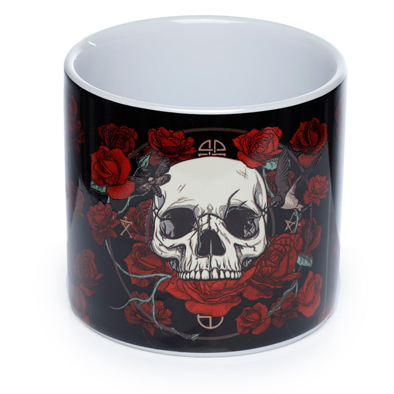 Skulls & Roses Small Ceramic Indoor Plant Pot