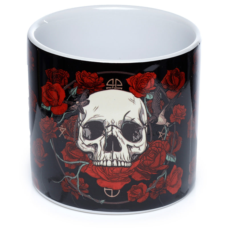 Skulls & Roses Small Ceramic Indoor Plant Pot
