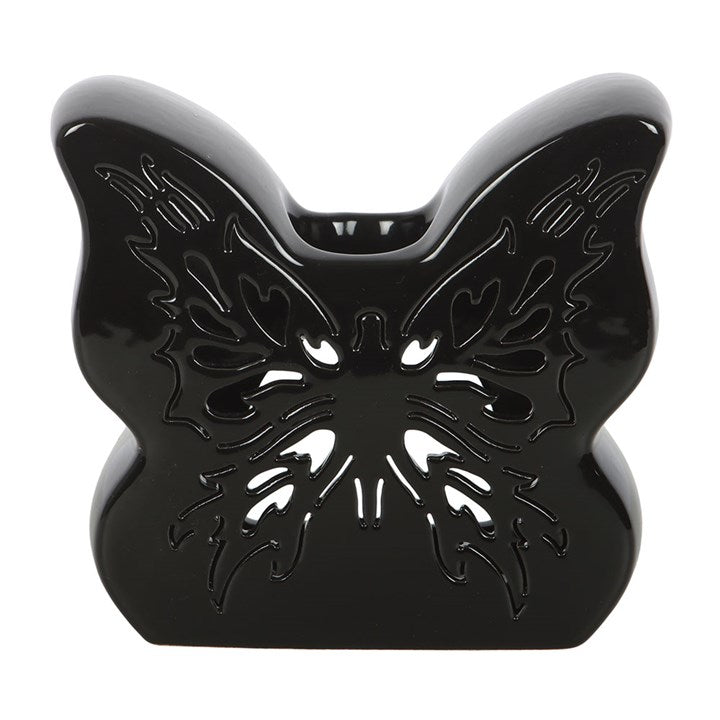 Black Cut-Out Butterfly Oil Burner
