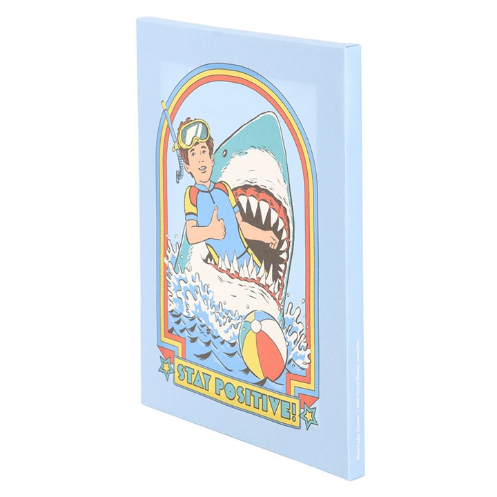 19x25cm Stay Positive Canvas Plaque by Steven Rhodes