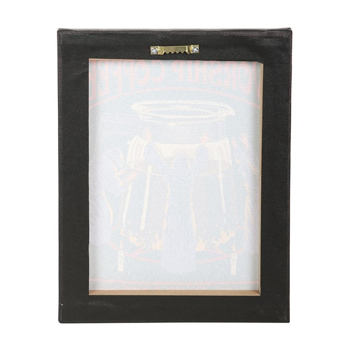 19x25cm Worship Coffee Canvas Plaque by Steven Rhodes