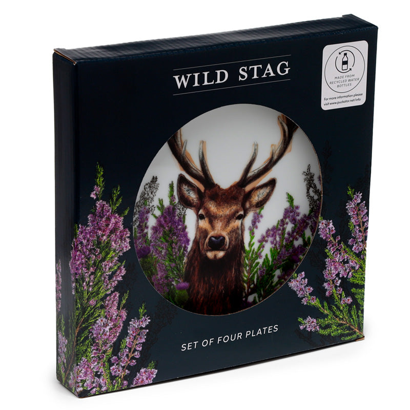 Wild Stag Recycled RPET Set of 4 Picnic Plates