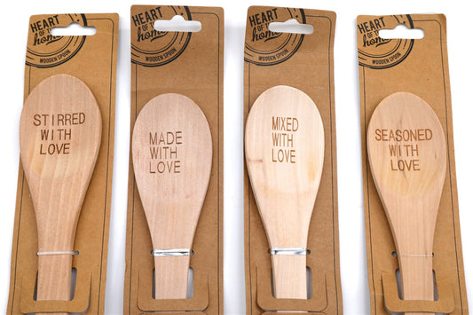 Set of Four Wooden Spoons