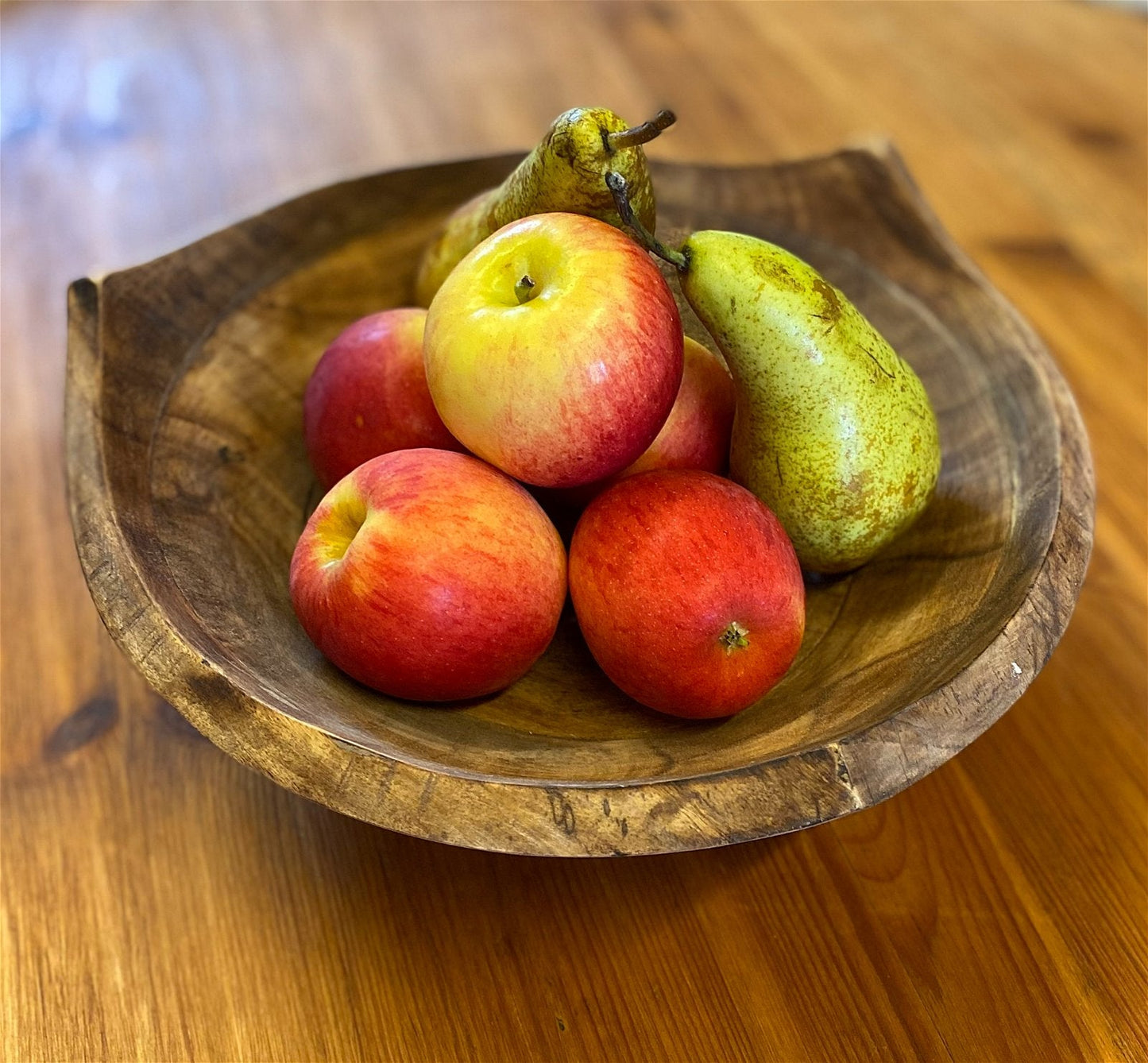 Triangular Shaped Wooden Bowl