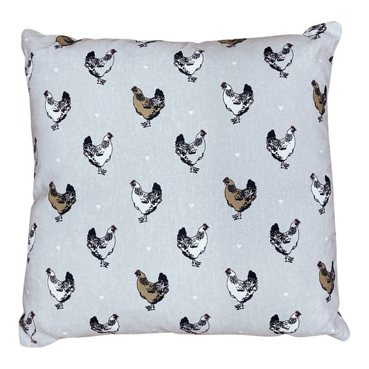 Scatter Cushion With A Chicken Print Design