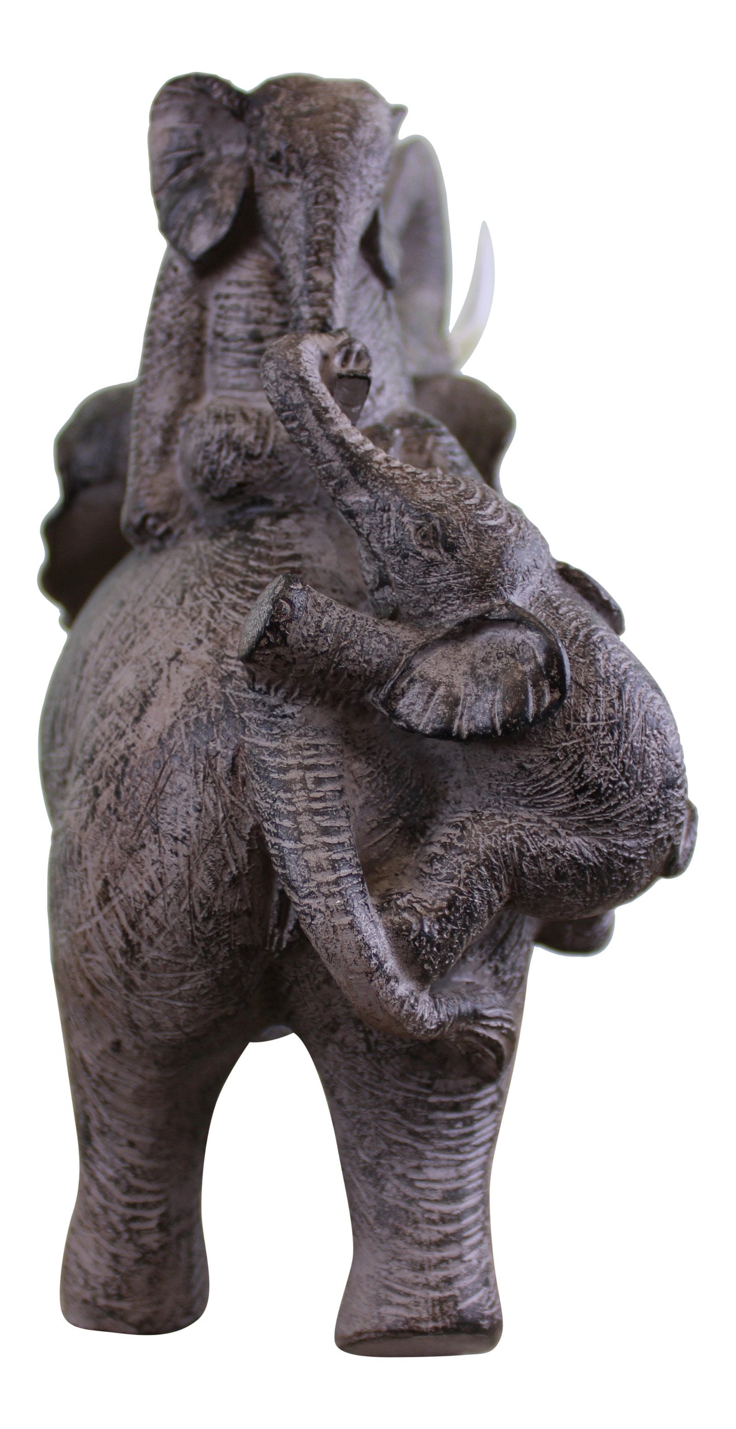 Climbing Elephants Ornament with Natural Effect